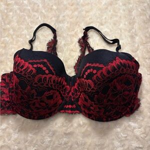 La SENZA Black and Red Lace Bra